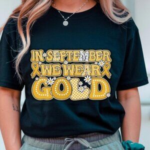In September We Wear Gold Childhood Cancer Fighter Shirt